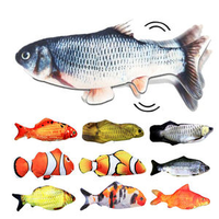 Jouet pour chat poisson dansant électrique USB, jouet pour chat qui bat des ailes, simulation électrique, jouet interactif pour animaux de compagnie écologique