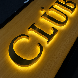 COMPRE AHORA Letreros Luminosos con Letras Abatibles, Letreros Redondos, Logotipos Acrílicos 3D Personalizados, Letreros Electrónicos LED de Neón - Product Image 5