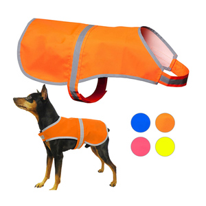 Gilet <span class=keywords><strong>de</strong></span> sécurité réglable réfléchissant haute visibilité pour chiens <span class=keywords><strong>de</strong></span> taille moyenne et grande, formation à la <span class=keywords><strong>chasse</strong></span>, prévention des accidents, logo personnalisé - Product Image 1