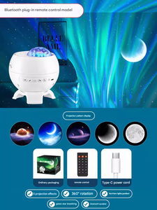 Aurora Northern <b>Lights</b> Star Projector with BT Speaker Water Ripple Night <b>Light</b> for Bedroom Atmosphere - Product Image 5