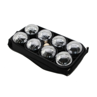 Jeu de boules de pétanque, 8 boules de bocce en métal avec sac de transport, jeu de pelouse extérieur pour la cour, la plage, les jeux en famille