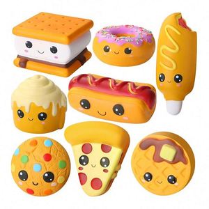 Premium Quality Scented Squishy Bread Toast Fidget <b>Desk</b> Decor Squeeze <b>Toys</b> TPE/Silicone Material Sensory Antistress for All Ages - Product Image 1