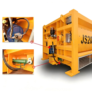 Stabilität & Korrosionsbeständigkeit 2,0cbm JS2000 Doppelwellen-Betonmischer mit 74kW Motor Hohe Effizienz Preis - Product Image 2