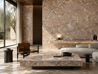 Dalles de marbre Ceppo Rosso à texture brecciée pour îlots de cuisine, murs de douche, lavabos en pierre et panneaux muraux décoratifs