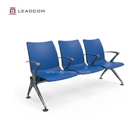 Leadcom L-W02-1 PU 3 places chaise de zone d'attente pour hôpital banc de banque aéroport sièges d'attente terminaux bancs d'attente
