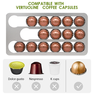 Fabricante 1 Uds cápsula soporte para el hogar soporte para cápsulas <span class=keywords><strong>de</strong></span> café blanco contador organizador <span class=keywords><strong>de</strong></span> almacenamiento <span class=keywords><strong>Porta</strong></span> cápsulas café - Product Image 2