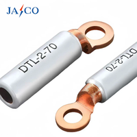 Embout de câble bimétallique Cu-Al JASCO DTL-1 10-300 mm, soudé par friction, à enfiler/pousser