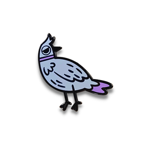 Spille rigide personalizzate con risvolto a forma di uccelli Animal - Product Image 1