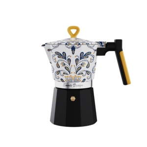 İtalyan tarzı Espresso kahve makinesi hediye seti ile iki bardak ev kullanımı için zarif seramik tasarım Stovetop Pot Pot - Product Image 4