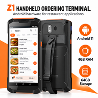 Terminal de commande de restaurant portable Z1L Android 11, 4 Go de RAM, 64 Go de stockage, écran tactile 5,99 pouces, PDA
