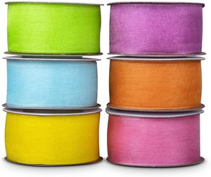 Ruban en organza transparent de 25 mm, rouleau de ruban pour emballage cadeau, décoration de mariage, fête d'anniversaire, 25 yards/rouleau, livraison gratuite - Product Image 3