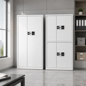 Armoire de sécurité en acier à double porte avec serrure électronique par mot de passe et empreinte digitale pour bureau et archivage - Product Image 3