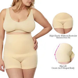 Modeladores de corpo cintura alta feminino, calcinha modeladora sem costas emagrecimento controle da barriga sem costura