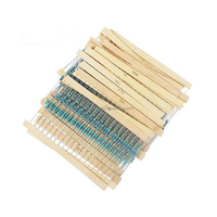 Kit d'assortiment de résistances 64 valeurs = 1280 pièces, 1/4 Watt, 1% 1 Ohm-10M Ohm, résistances à film métallique 1/4W pour projets et expériences de bricolage