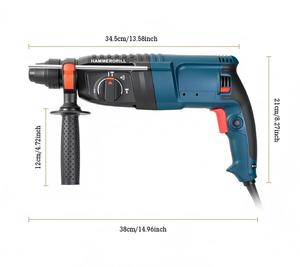 סרגל עומק למקדחה רוטרית, תצורה סטנדרטית, 220V לקידוח חשמלי ביתי - Product Image 2