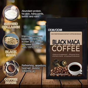 Suministro <span class=keywords><strong>de</strong></span> fábrica <span class=keywords><strong>de</strong></span> café puro <span class=keywords><strong>de</strong></span> Maca Energy: aumenta el rendimiento sexual con polvo instantáneo negro natural - Product Image 6