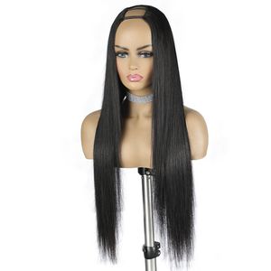 Peluca recta <span class=keywords><strong>de</strong></span> hueso vietnamita para mujer, peluca con U parte en, cabello humano, barato, sin pegamento, 100%, <span class=keywords><strong>pelucas</strong></span> <span class=keywords><strong>de</strong></span> cabello humano, precio bajo - Product Image 1