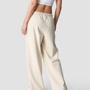 Pantalones de chándal rectos con forro polar Formal de invierno personalizados para mujer, pantalones de chándal extragrandes con cintura elástica de algodón 100% y bolsillos - Product Image 2