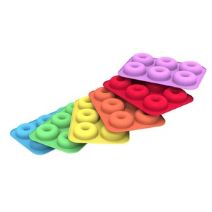 Molde de silicona para donuts, molde para hornear de 6 cavidades para pasteles, apto para horno, de calidad alimentaria - Product Image 4