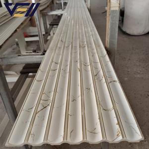 Panneau mural en PS de conception <span class=keywords><strong>simple</strong></span> Vell Factory, matériau de décoration, lamelles couleur charbon - Product Image 5