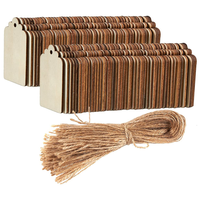 Étiquettes cadeaux en bois brut non finies, personnalisées, 100 pièces, pour travaux manuels DIY