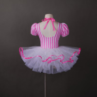 Joli tutu de danse de ballet professionnel pour filles, en spandex/nylon, avec paillettes, costume pour enfants