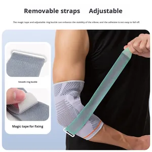 Soporte <span class=keywords><strong>de</strong></span> <span class=keywords><strong>Codo</strong></span> con Almohadilla <span class=keywords><strong>de</strong></span> Gel y Correa Ajustable, Manga <span class=keywords><strong>de</strong></span> Compresión Tejida en 3D, Estabilizador <span class=keywords><strong>de</strong></span> Articulaciones para Rehabilitación y Alivio del <span class=keywords><strong>Dolor</strong></span> - Product Image 3