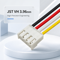 Kabel Konektor Daya JST VH 3.96mm Pitch 2/3/4/6 Pin AWG18-20 Tembaga Berlapis Timah Arus Tinggi untuk Baterai dan Driver LED