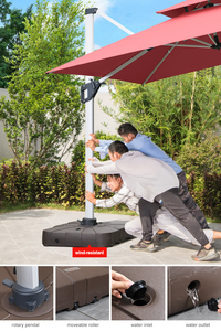 Sombrilla Parasol de 10 Pies para Jardín y Playa, Carpa Comercial para Lluvia con Logotipo Personalizado Impreso - Product Image 3