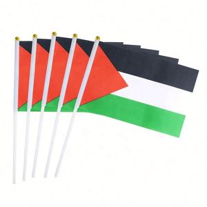 Personalized Design Logo Custom 100% Polyester High Quality Digital Printing <b>Mini</b> <b>Hand</b> Held Fiberglass Pennant Waving Flag - Product Image 1