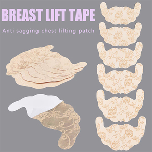 Cache-tétons en dentelle de corne de vache - Patch anti-décollement perméable, soutien-gorge sans colle, cache-tétons pour femmes, soutien-gorge push-up - Product Image 4