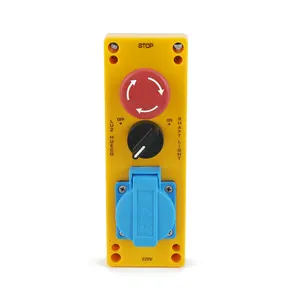 XDL75-JB372P 3 Holes work station socket european remote control 3 in 1 button box Lift Station