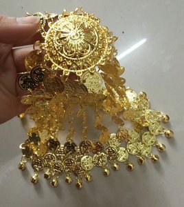Diadema de estilo punk de metal con collar de horquilla y patrón de uñas <span class=keywords><strong>para</strong></span> <span class=keywords><strong>ropa</strong></span> de danza del vientre y joyería de actuación - Product Image 4