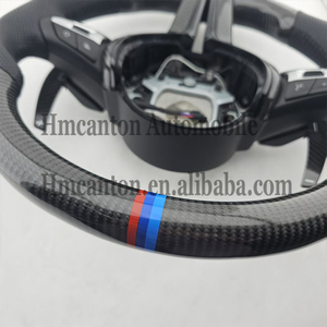 Volant en cuir perforé en fibre de carbone le plus populaire pour BMW E90 E91 E92 E93 Série 3 - Product Image 5
