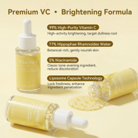 Sérum à la vitamine C en marque privée, sérum éclaircissant et blanchissant à la niacinamide organique, capsules de vitamine C profondes