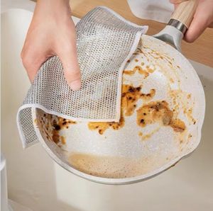 Nuevas toallitas plateadas mejoradas <span class=keywords><strong>Trapo</strong></span> de limpieza individual <span class=keywords><strong>Rejilla</strong></span> de <span class=keywords><strong>trapo</strong></span> de cocina - Product Image 2