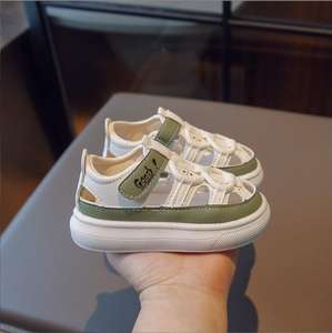 รองเท้าโรมันสำหรับเด็กผู้หญิง, รองเท้าแฟชั่นใหม่สำหรับฤดูร้อนรองเท้าเจ้าหญิงน้อยเด็กผู้หญิงรองเท้าทรงสูงเปิดนิ้วเท้า - Product Image 4