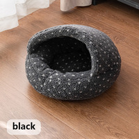 Coussin pour animaux de compagnie, chien ou chat, en polaire classique, luxueux, respirant et chaud, avec housse amovible et lavable