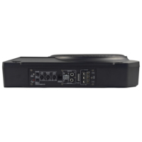 Caisse de subwoofer universelle pour voiture de 10 pouces, design fin en aluminium, avec 1200 W de puissance de crête et amplificateur intégré, subwoofer sous le siège