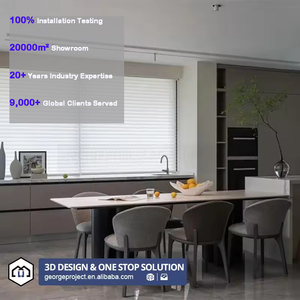 Tủ bếp hiện đại bằng thép không gỉ chất lượng cao, thiết kế hiện đại, lắp ráp sẵn, bán buôn cho dự án tại Anh, dành cho căn hộ. - Product Image 2