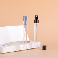 Vide tubulaire 10ml Portable Mini testeur d'échantillon de parfum atomiseur parfum flacons en verre pulvérisateur avec emballage en boîte