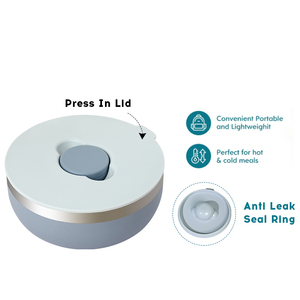 Red Dot giải thưởng Bát salad thép không gỉ + PP Chất liệu salad Bát thực phẩm lưu trữ container với nắp - Product Image 5