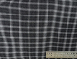 Tissu teint en fil noir 600D avec Ripstop blanc 6mm pour artisanat DIY, sacs, accessoires, équipement de voyage, tentes, décoration intérieure - Product Image 1