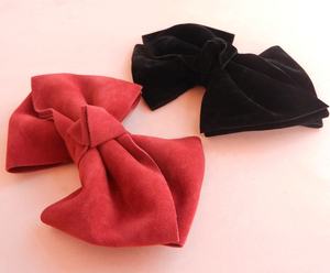 A mano in pelle scamosciata Dell'arco Dei Capelli Della Clip In Pelle Scamosciata Archi Per Le Ragazze Dei Capelli - Product Image 4