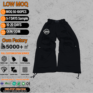 Pantalones Deportivos Casuales de Pierna Recta Personalizados, Pantalones Deportivos de Poliéster con Cordón Plano, 180 g/m², con Bolsillo Interior - Product Image 1