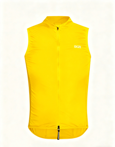 अनुकूलन योग्य स्लीवलेस साइकिलिंग विंडब्रेकर स्टैंड कॉलर वाटर रेपेलेंट रोड बाइक की सवारी शरीर फिट घुमावदार हेम साइकिलिंग जिलेट - Product Image 4