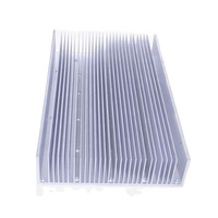 Radiateur en aluminium anodisé 6063 T5 personnalisé avec ailettes extrudées, services de pliage, poinçonnage, découpe et soudage