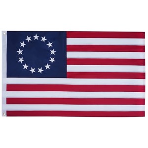 Bandera Estadounidense <span class=keywords><strong>Colonial</strong></span> de 3x5 Pies, 13 Estrellas, Diseño de Betsy Ross, Oxford 210D, Personalizada al por Mayor, Económica, en Existencia para EE. UU. - Product Image 1