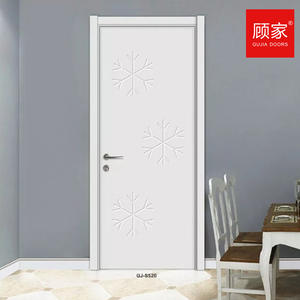 GUJIA Apartamentos interiores rusos Puerta de madera maciza Interior Acabado pintado Puertas blancas personalizadas para casas - Product Image 5