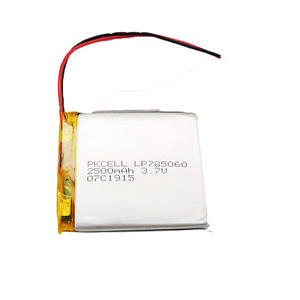 Deep cycle battery lp785060 LiPo battery <span class=keywords><strong>3</strong></span>,7 V 2400 mAh LiPo batteries - Product Image 1